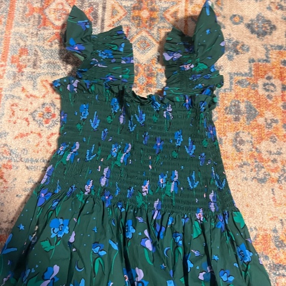 Hill House Ellie Nap Dress in emerald space floral - Picture 3 of 6